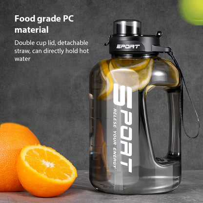 Large Capacity Sports Water Bottle -  BPA-Free Leakproof Gym Jug