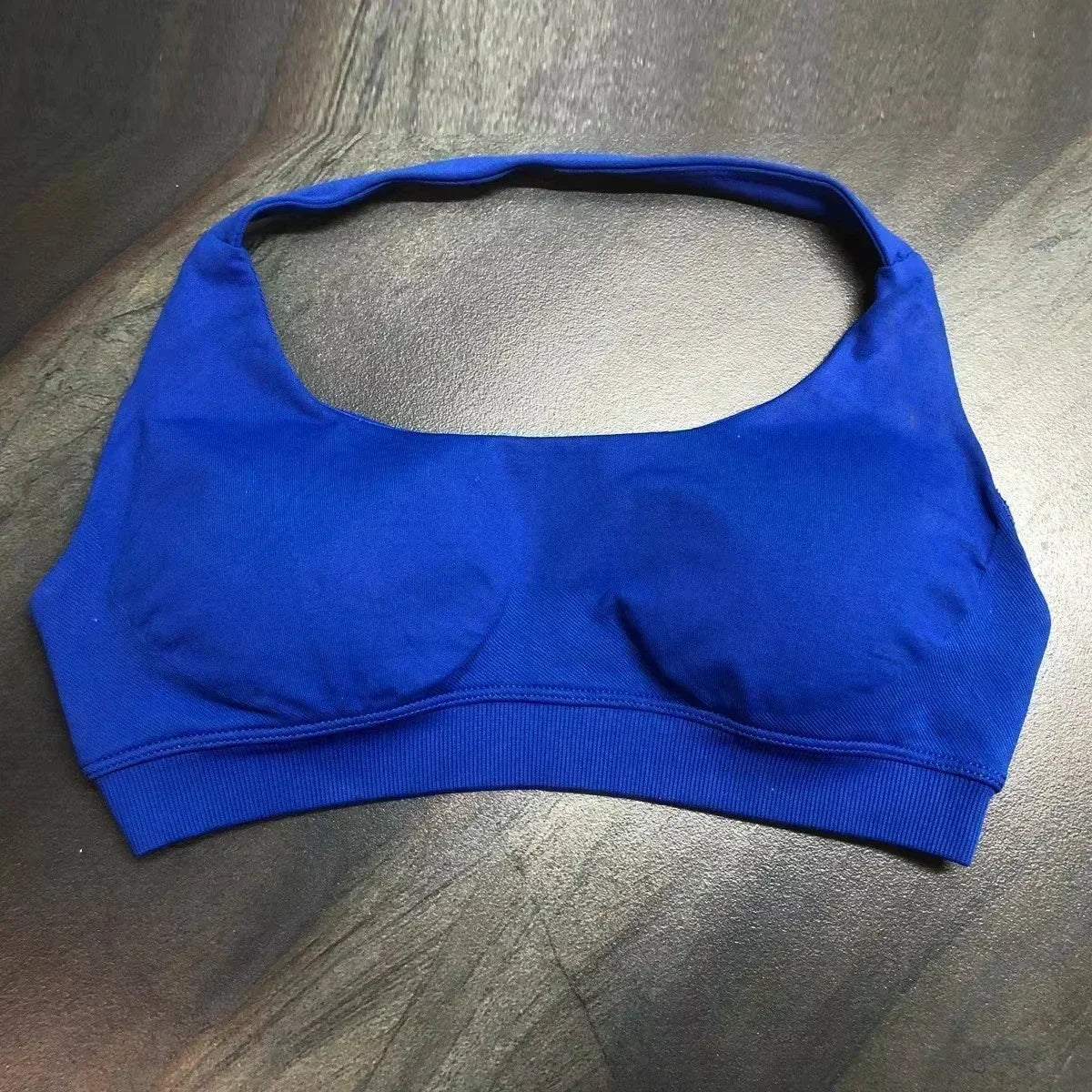 high-impact sports bra with open back