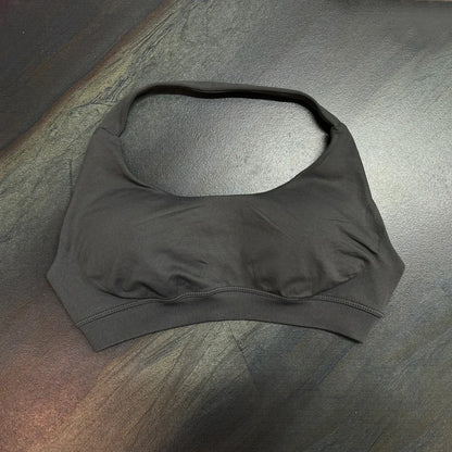 high-impact sports bra with open back