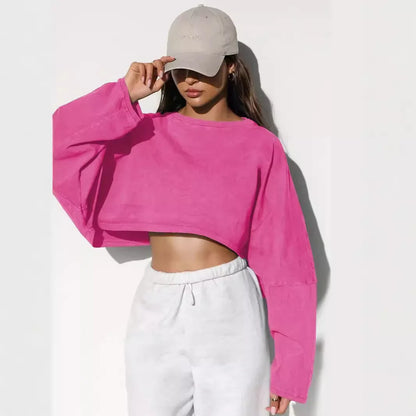 Drift Cropped Minimalist Pullover