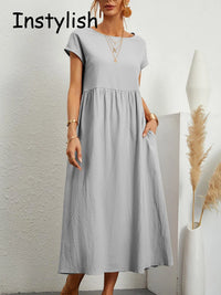 Solace Cotton Midi Dress
