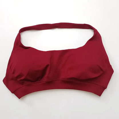 Open-back sports bra