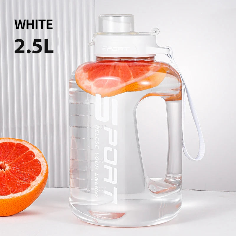 Large Capacity Sports Water Bottle -  BPA-Free Leakproof Gym Jug