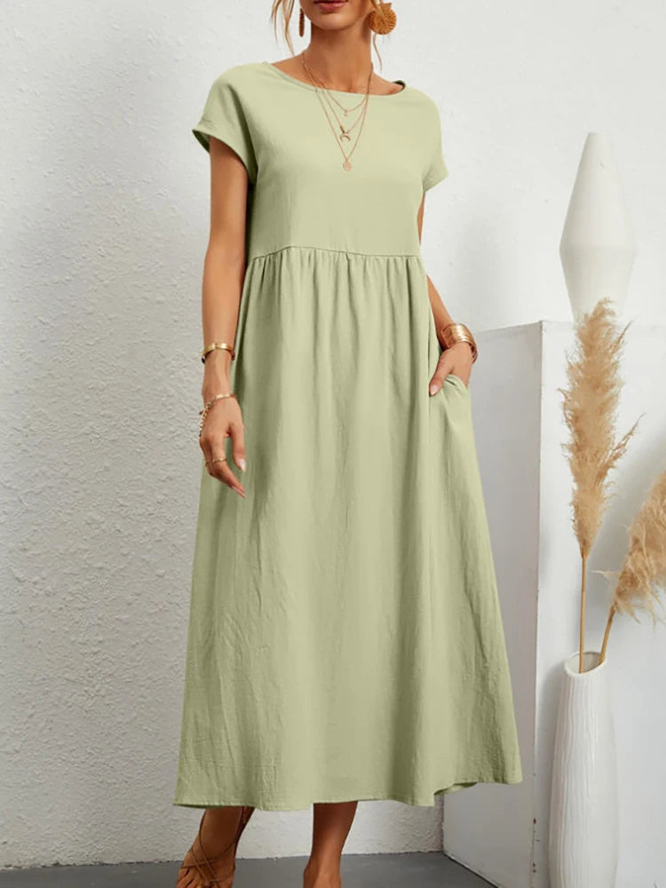 Solace Cotton Midi Dress